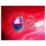 GERMAN SILVER NECKLACE - AMETRINE
