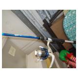 APPROX 8' POLE & REEL / RW