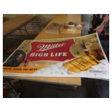 5 - MILLER BEER POSTER BOARDS 28' X 44'