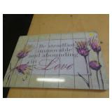 16' X 24' WOOD WALL DECOR - LOVE