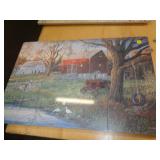 16' X 24' WOOD WALL DECOR - FARM