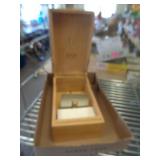 WOOD FILE CARD BOX