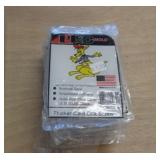 APPROX 40 HARD PLASTIC TRADING CARD HOLDERS