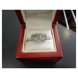 STERLING SILVER RING APPROX SZ 5