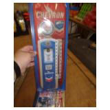 5' X 17' METAL THERMOMETER - CHEVRON