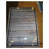 12' X 17' METAL SIGN - GUNS