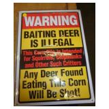 12' X 17' METAL SIGN - DEER