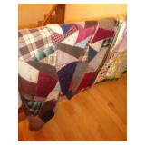 CRAZY QUILT HAND SEWN / HWY UP US