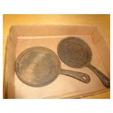 2 - SMALL CAST IRON SKILLETS