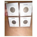 4 - 'V' NICKELS