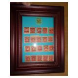 U S INDIANAPOLIS IN OVERPRINT STAMPS
