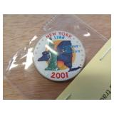 2001 KENNEDY HALF W NY STATE ENAMEL FRONT