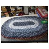 18'X28' BRAIDED RUG - BLUE