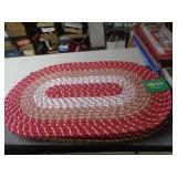 18'X28' BRAIDED RUG - RED