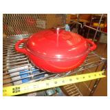 LODGE ENAMEL OVER CAST IRON COOK POT
