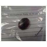 MADAGASCAR RUBY GEMSTONE - 16.75CT