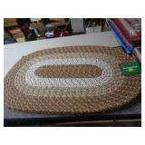 18'X28' BRAIDED RUG - TAN