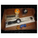 CAMEL POOL BALLS, WATCH & ETC