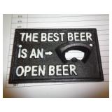 CAST IRON BEER BOTTLE OPENER