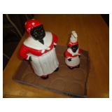 AMERICANA COOKIE JAR & LOTION DISPENSER