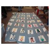 APPROX QUEEN SZ SUNBONNET SUE QUILT