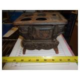 PARTIAL WROUGHT IRON MINI STOVE