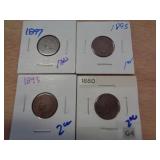 4 - INDIAN HEAD CENTS