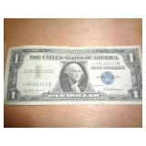 1957 $1 'STAR NOTE' BLUE SEAL SILVER CERTIFICATE