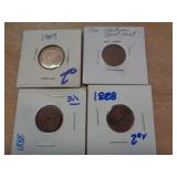 4 - INDIAN HEAD CENTS
