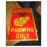 MARINES METAL SIGN