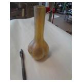 LOETZ? ART GLASS VASE / SMALL CHIPS AT TOP