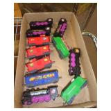 PLASTIC TOY TRAIN CARS