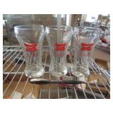 MILLER BEER SHORT PILSNERS
