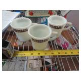 3 - PYREX PONDEROSA CUPS