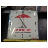 TRAVELERS INSURANCE CLOCK 15'X15'