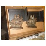 CAST IRON SHIP BOOKENDS