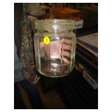 1915 GLASS TOBACCO JAR