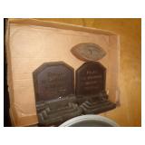 B&H CAST IRON BOOKENDS