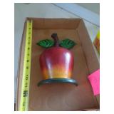 CAST IRON APPLE DOOR STOP