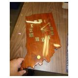 WOOD INDIANA CLOCK