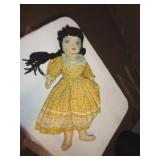 ANTIQUE HANDMADE RAG DOLL / BM