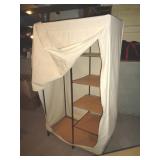 PORTABLE CLOSET W SHELVES / BM