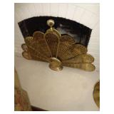 BRASS FIREPLACE SCREEN / LR