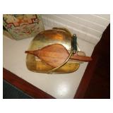 BRASS FIREPLACE BASKET & BELLOWS / LR
