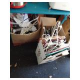 3 - BOXES OF CLOTHES HANGERS / G