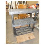 3 TIER HEAVY DUTY PLASTIC SHELF / LW