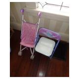 DOLL CHAIR & STROLLER / LR