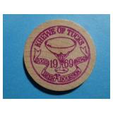 ADVERTISING WOODEN NICKEL