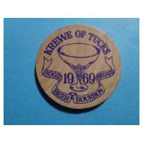 ADVERTISING WOODEN NICKEL