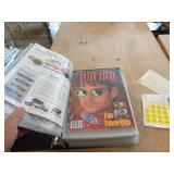 BINDER OF NASCAR ITEMS